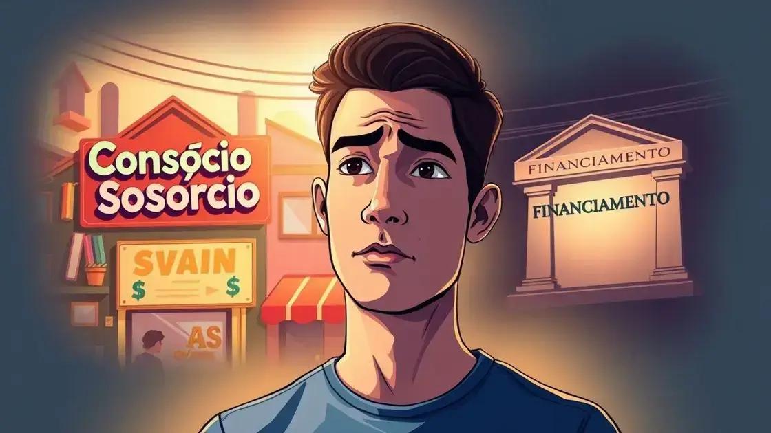 Diferença entre consórcio e financiamento
