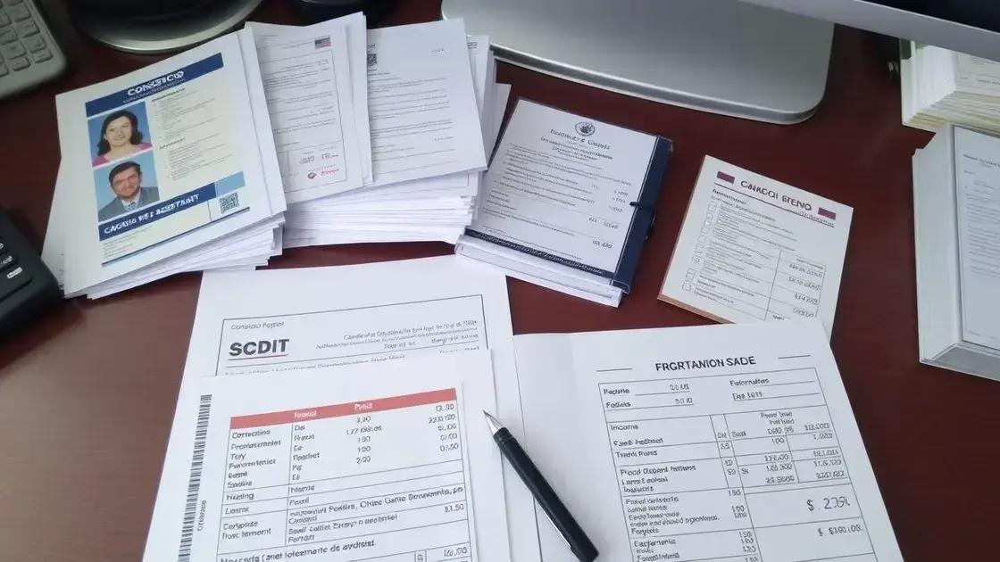 Documentação necessária para inscrição