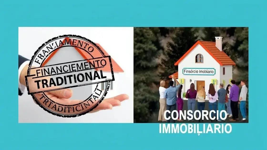 Consórcio imobiliário vs. financiamento tradicional